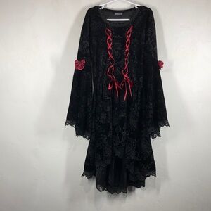 Spirit Day‎ of the Dead black velvet costume size medium